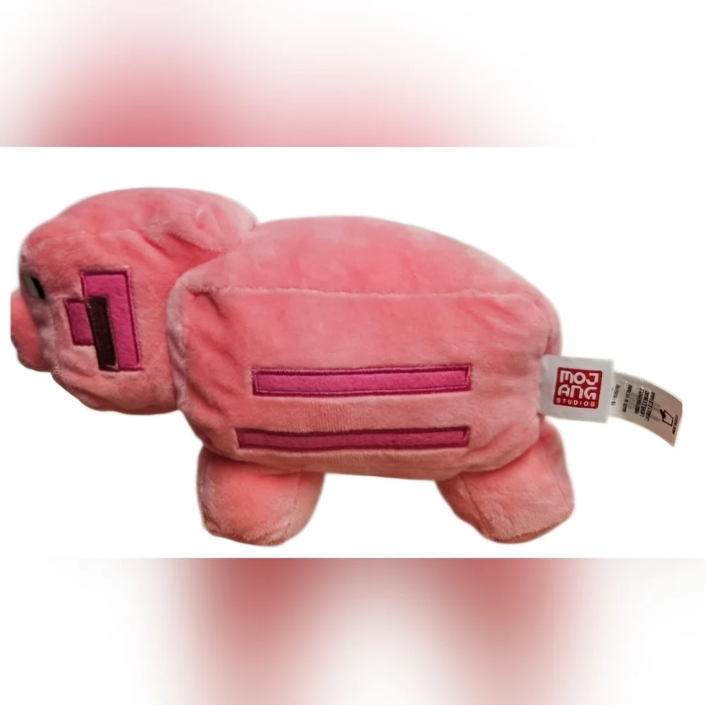 Minecraft Pig Plush Stuffed Animal Pink Mattel Mojang Studios Collectible Toy